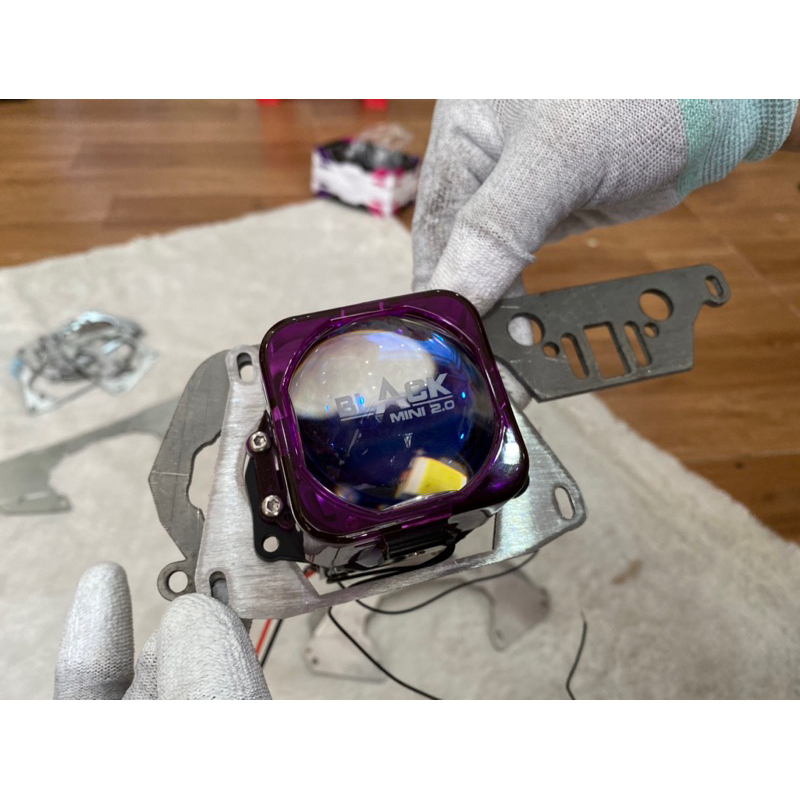 Pat lắp bi titanblack 2.0 vào pat bi led 3 inch  đèn và pat 3in chỉ mình hoạ