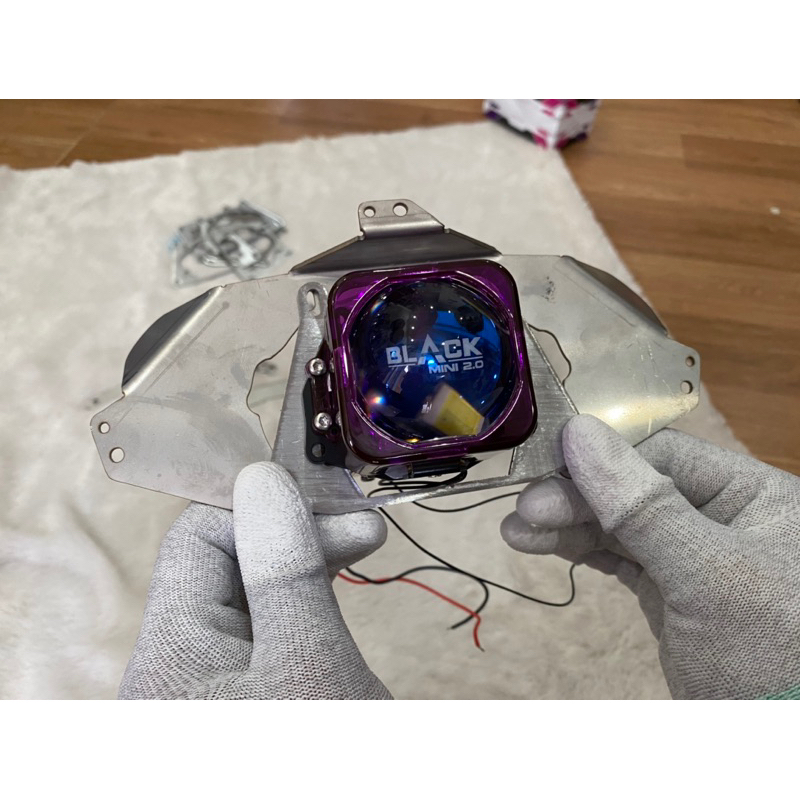 Pat lắp bi titanblack 2.0 vào pat bi led 3 inch  đèn và pat 3in chỉ mình hoạ