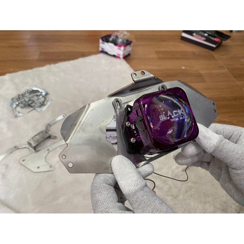 Pat lắp bi titanblack 2.0 vào pat bi led 3 inch  đèn và pat 3in chỉ mình hoạ