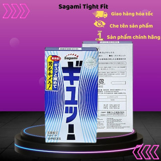 Bao cao su Sagami Tight - Fit siêu mỏng, 6 đường lượn sóng hộp 12 chiếc