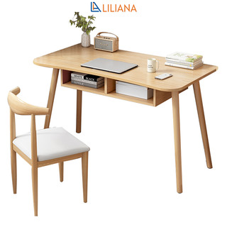 Bàn làm việc có ngăn để đồ thông minh phong cách Bắc âu thương hiệu Liliana - LP185