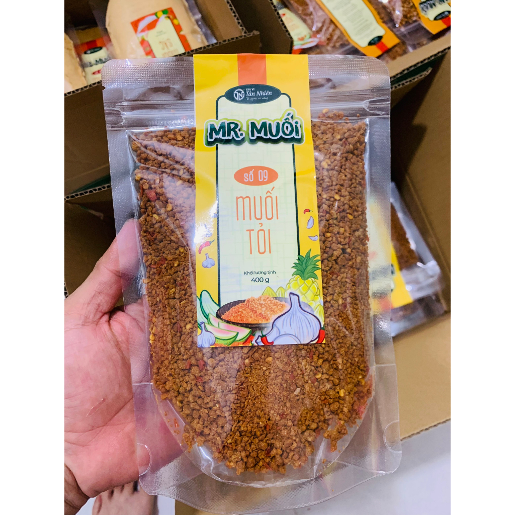 Muối Tỏi Tây Ninh Tân Nhiên 400G -Đặc Sản Tây Ninh