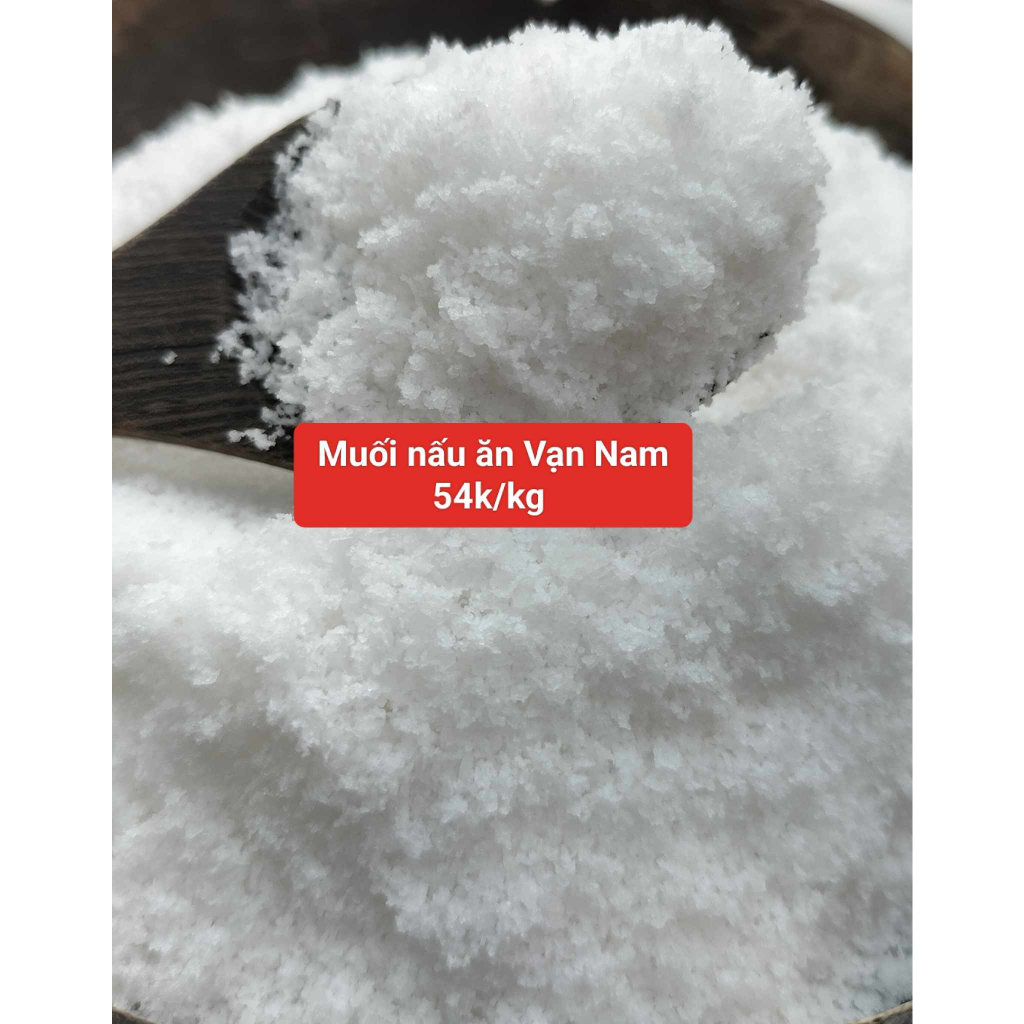 Muối nấu ăn Vạn Nam không iốt gói 1 kg