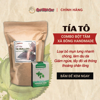 BỘ TẮM SẠCH MỤN LƯNG CAO CẤP CHUẨN SPA - MỤN NẶNG, NGỨA, NHỜN DA LƯNG - QUÊ MỘT CỤC - 3 MÓN (HANDMADE)