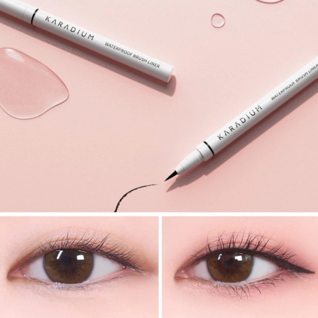 Combo Mascara Browit Nongchat Thái Lan + Bút Dạ Kẻ Mắt Nước Karadium Waterproof Brush Liner Black - Aura Skincare & BLan