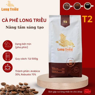 Cà phê bột arabica robusta long triều nguyên chất 100% mã t2bột
