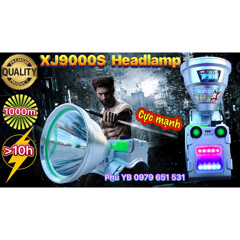 Đèn Đội Đầu XJ9000S Chiếu Xa Ngàn Mét Đa Năng Hơn Nữa