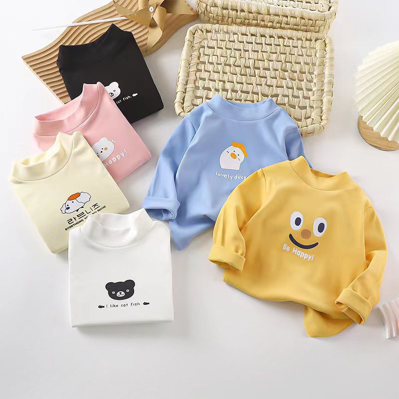 ÁO 3P IN HÌNH CHO BÉ CHẤT COTTON NỈ