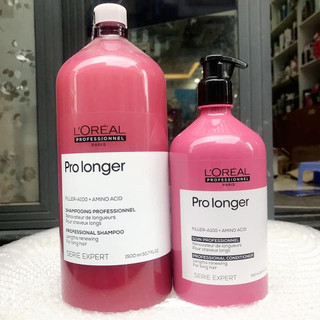 Dầu gội + Dầu xả giúp tóc chắc khỏe, giảm đứt gãy và dài hơn L'Oréal Professionnel Pro Longer 1500ml I 750ml