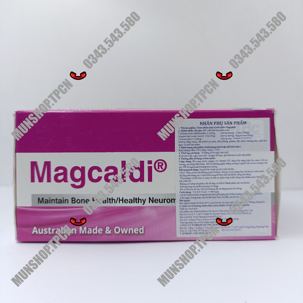 Magcaldi max biocare hộp 60 viên - Bổ sung canxi, magie và vitamin D3 tăng hấp thu canxi, phòng ngừa loãng xương