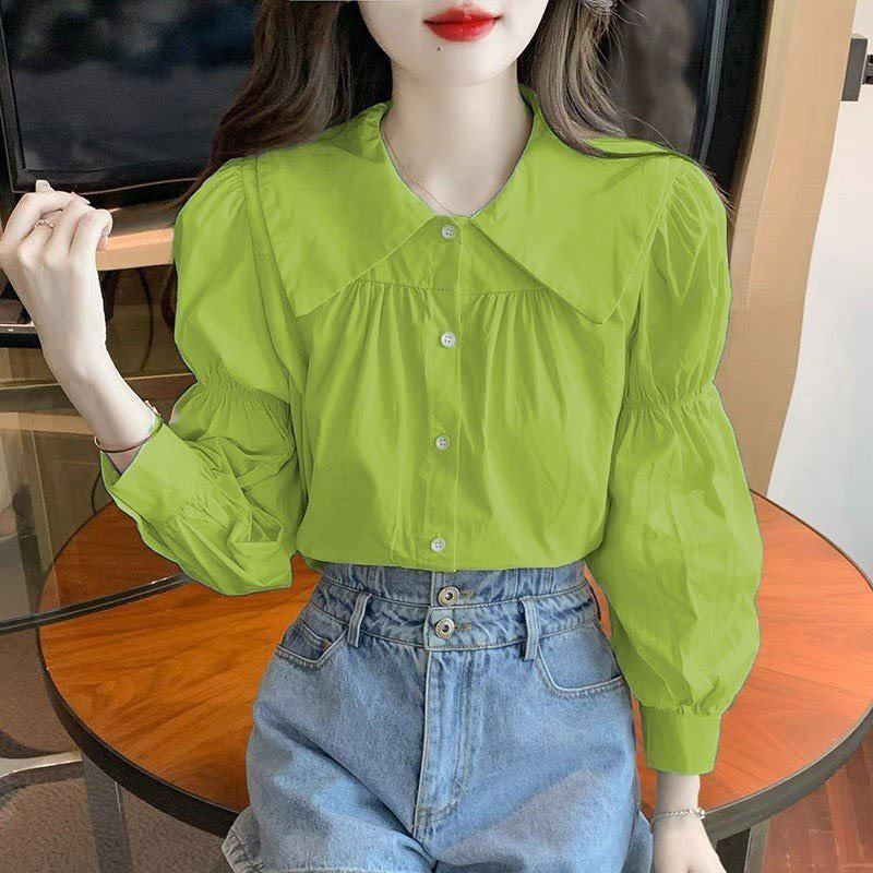 Áo Sơ Mi Nữ, Sơ Mi Thô Nữ Bo Chun Tay Cách Điệu, Dễ Phối, Mã X8