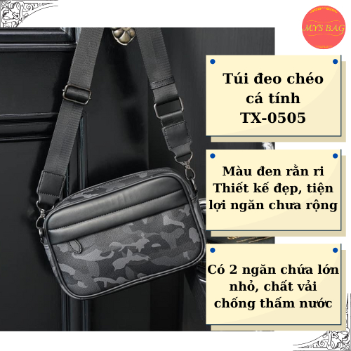 TÚI ĐEO CHÉO camo hình hộp chữ nhật TX 0505