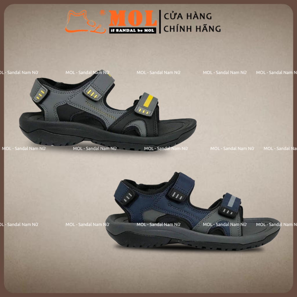 Giày Sandal Nam Hiệu Rova Quai Da Microfiber Siêu Bền Đi Làm Đi Học Mã RV964