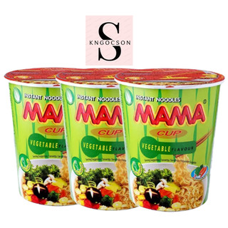 Lốc 3 ly - mì ly mama chay hương rau củ 60g