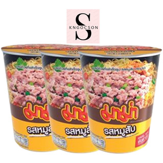 Mì ly Mama thịt heo bằm, Tôm chua cay, Vịt tiềm, Chay rau củ 60G