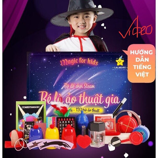 Bộ dụng cụ ảo thuật gia với 22 dụng cụ làm 120 trò trò ảo thuật