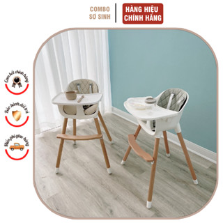 Ghế ăn dặm chân gỗ đa năng cho bé HC423 Ghế ăn dặm đa năng cho bé từ 6 tháng tuổi Hàng Chính Hãng