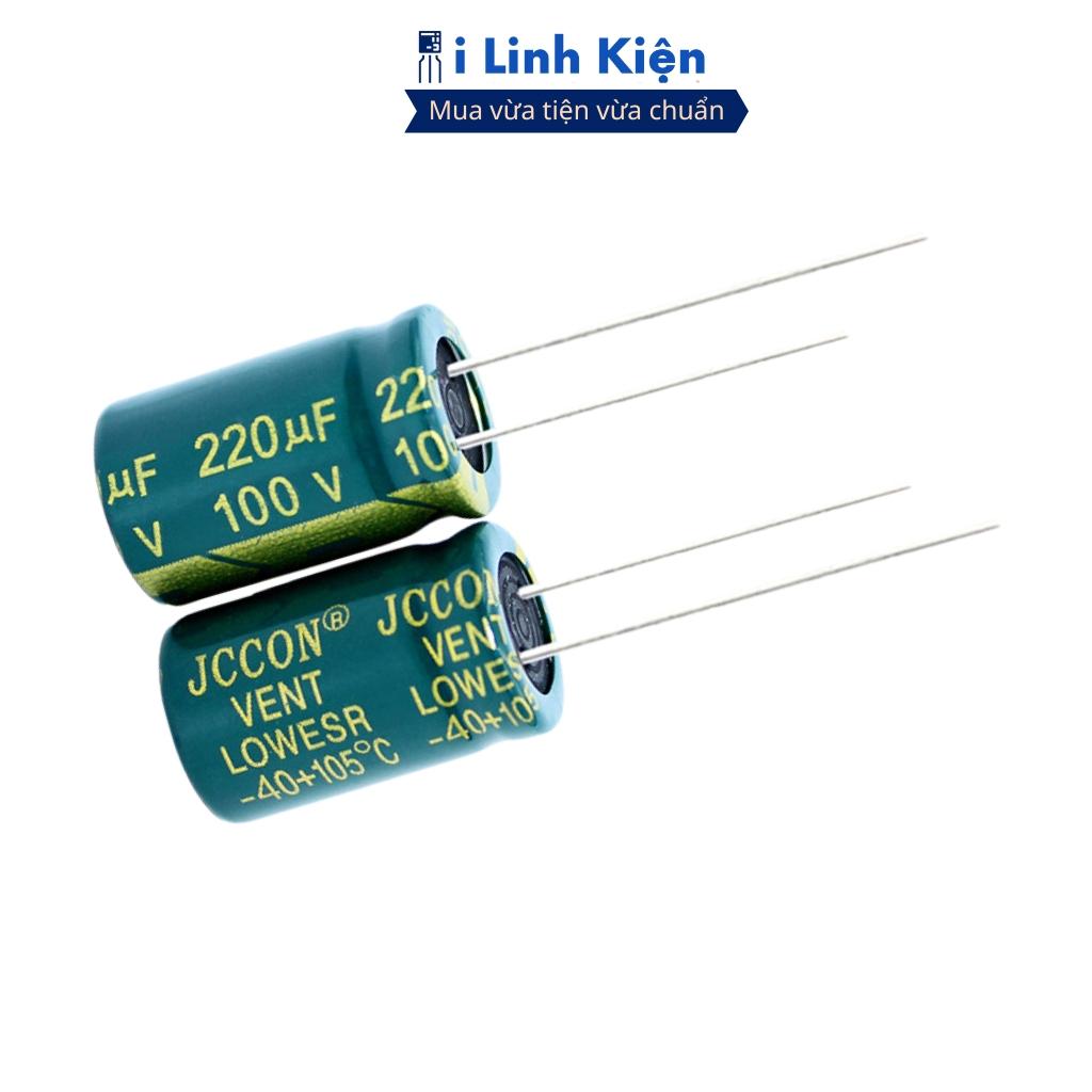 Tụ hóa 100V 10uF-1000uF tần số cao đảm bảo chất lượng ilinhkien.