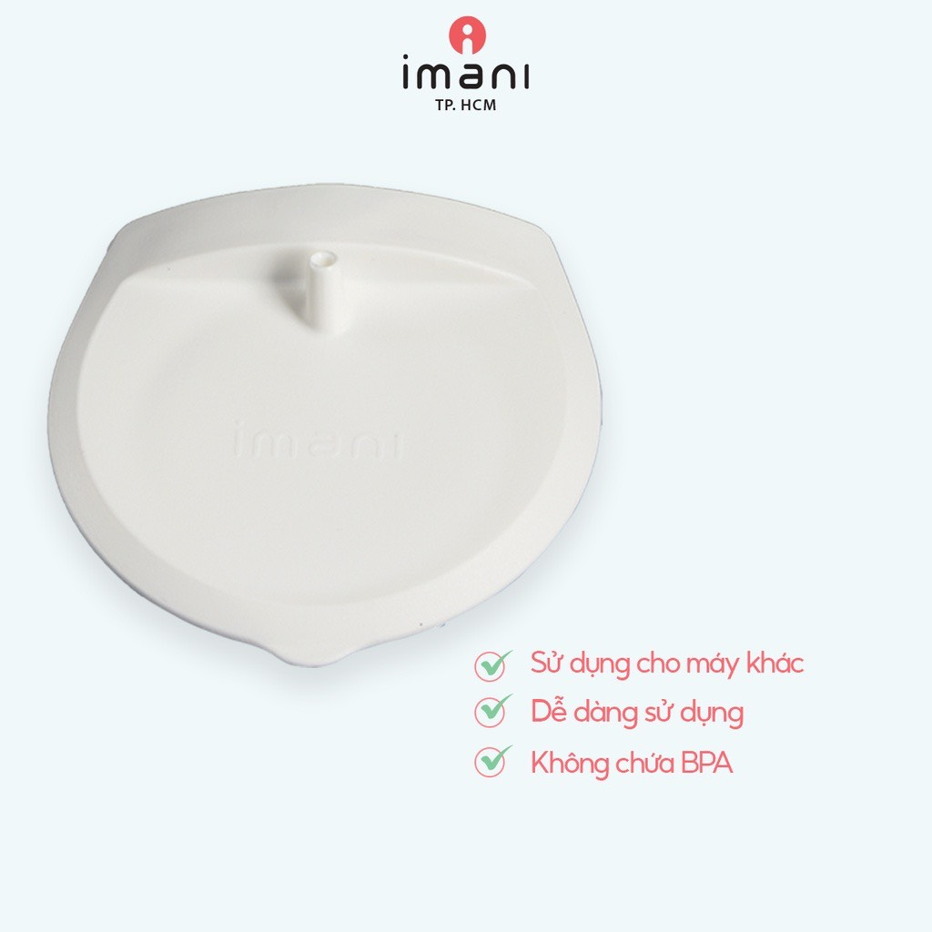 Nắp kết nối cup hút sữa IMANI với dây hơi máy hút sữa phụ kiện máy hút sữa