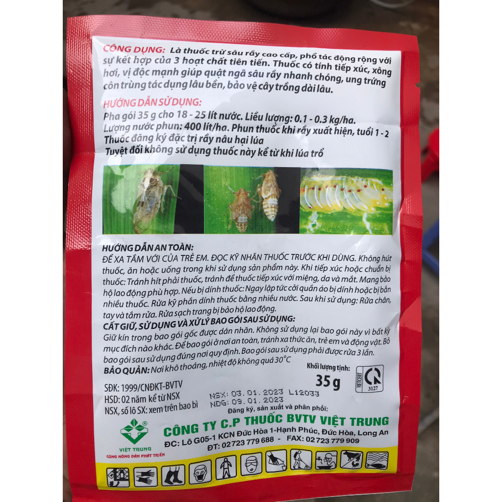 Khắc tinh rệp sáp gói 35g
