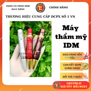 Máy phun xăm thẩm mỹ idm, máy phổ thông idm chính hãng với combo máy và pin loại 1