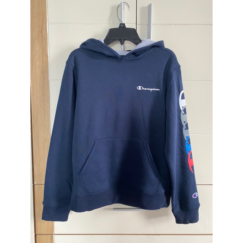 Áo khoác nỉ hoodie Cham/pi/on dư xịn nguyên móc bé trai