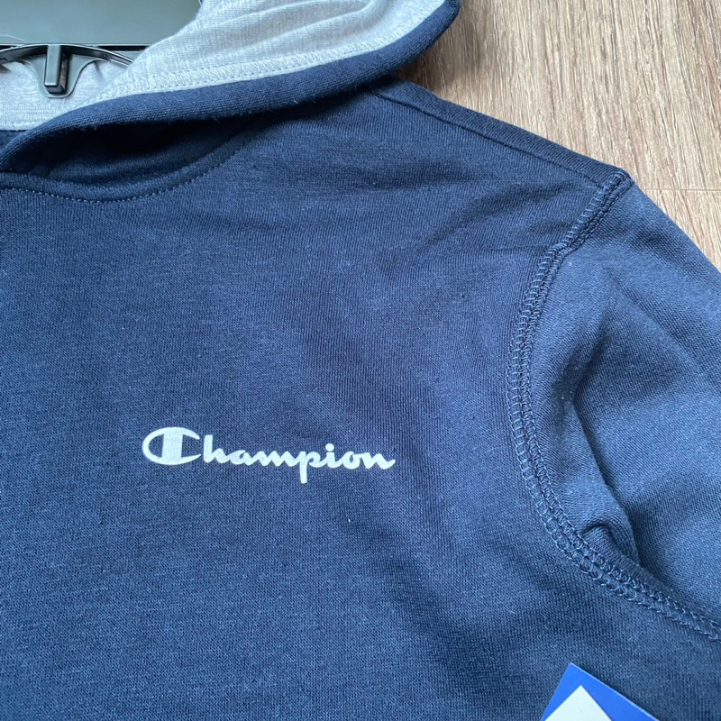 Áo khoác nỉ hoodie Cham/pi/on dư xịn nguyên móc bé trai