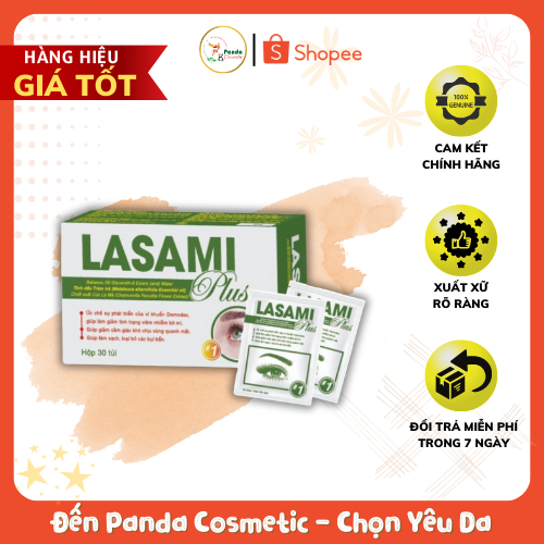 VIÊM BỜ MI- DUNG DỊCH VỆ SINH BỜ MI LASAMI  30 gói