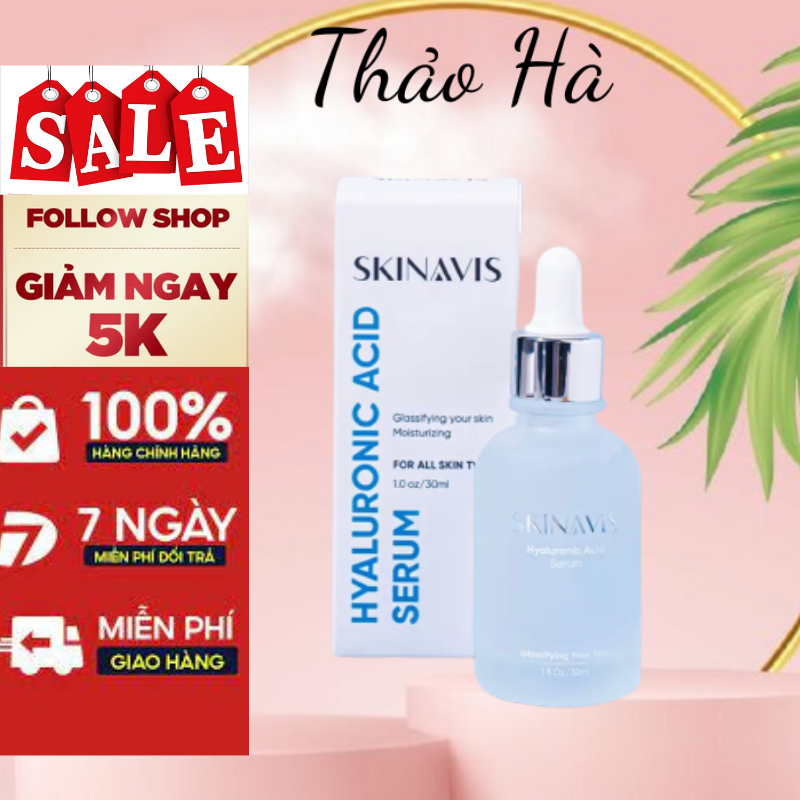 Tinh Chất Serum Cấp Ẩm Phục Hồi sáng da SKINAVIS Hyaluronic Acid & Niacinamide + B5 Hàn Quốc Mẫu mới