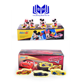 Gôm tẩy thiên long tp-e020/ca - tp-e020/mi - gôm hình siêu xe ô tô - hình mickey mouse