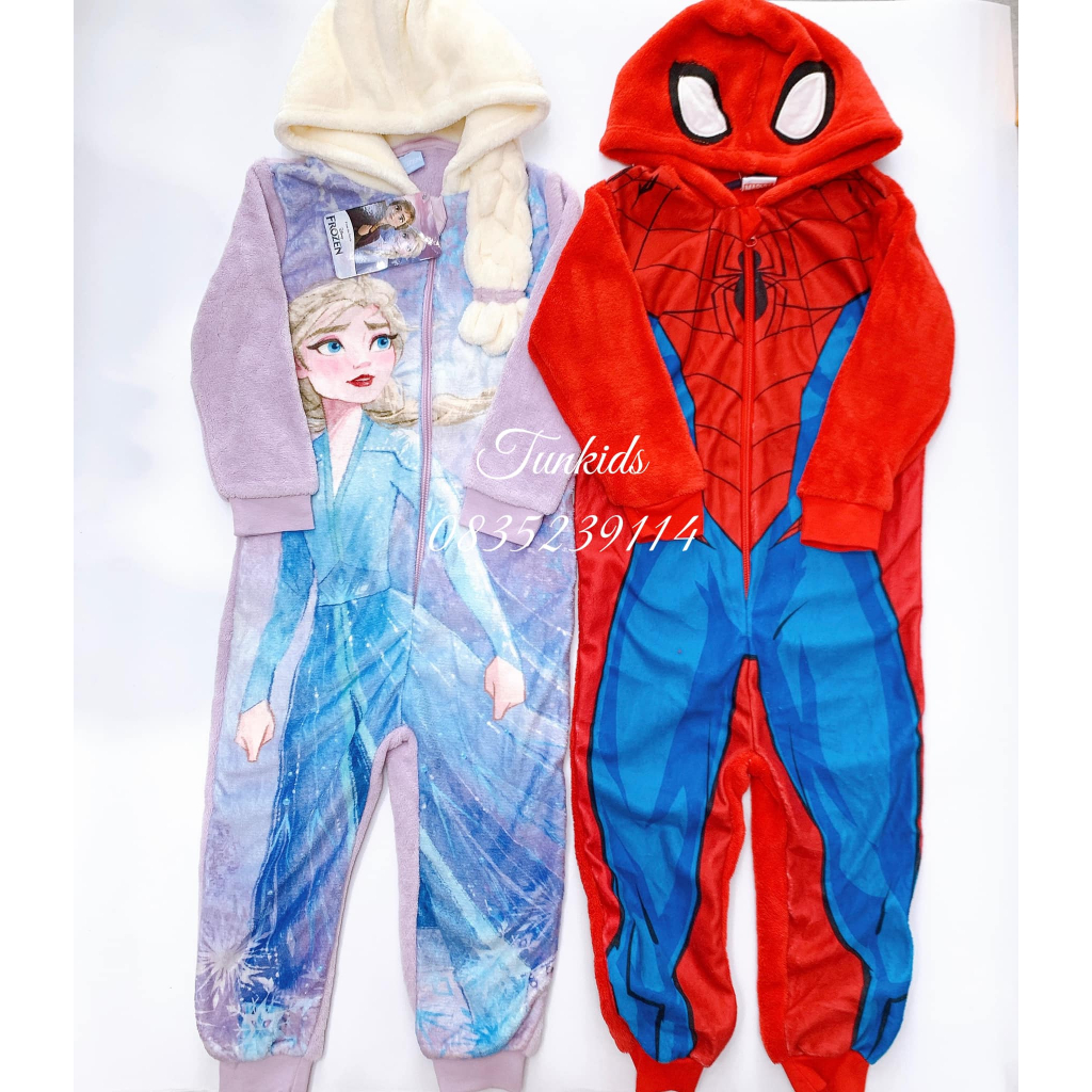 Bộ nỉ Elsa Flozen, Spider Disney xuất xịn