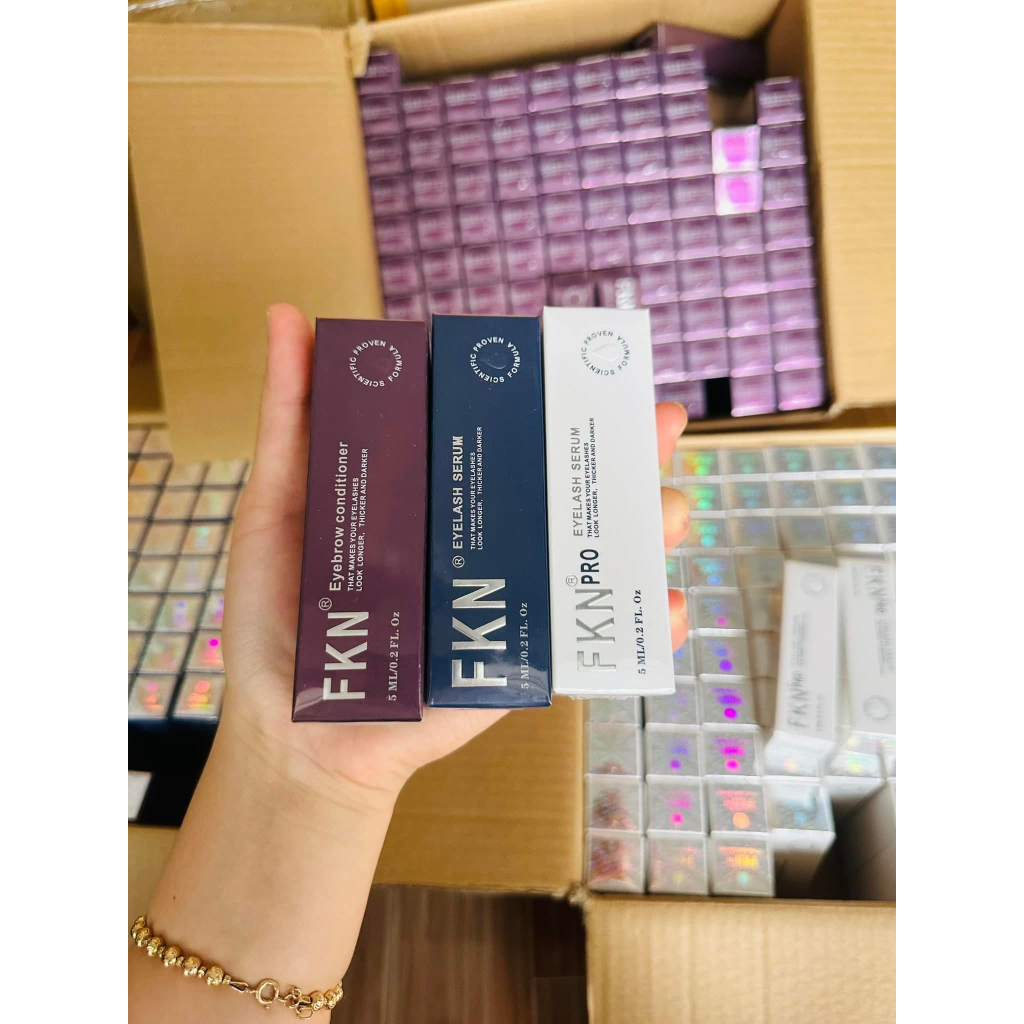 Dưỡng mi mày ngày và đêm Dưỡng Mi Chính Hãng FKN, Serum Dưỡng Mày Combo 3 lọ 2023