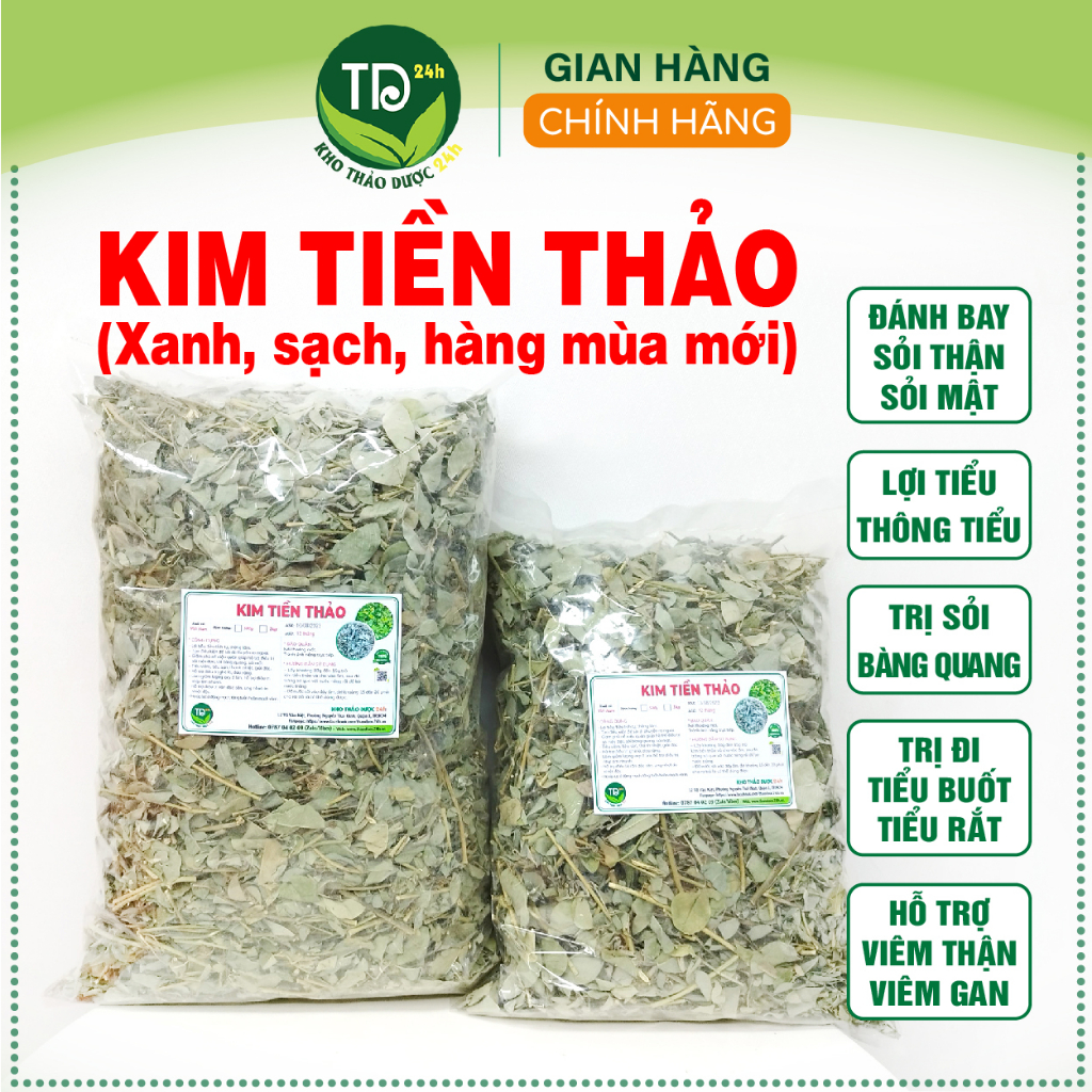 Kim tiền thảo, đánh bay sỏi thận, sỏi mật, sỏi bàng quang, lợi mật, thông tiểu, giãn mạch, hạ huyết áp, hàng đẹp sạch