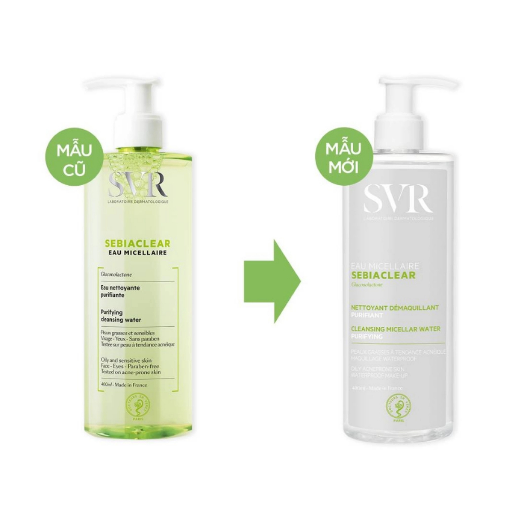 Nước Tẩy Trang SVR Sebiaclear Eau Micellaire dành cho da nhạy cảm, da dầu