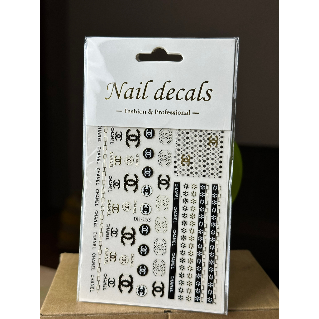 Miếng dán móng tay 3D nail sticker chủ đề họa tiết