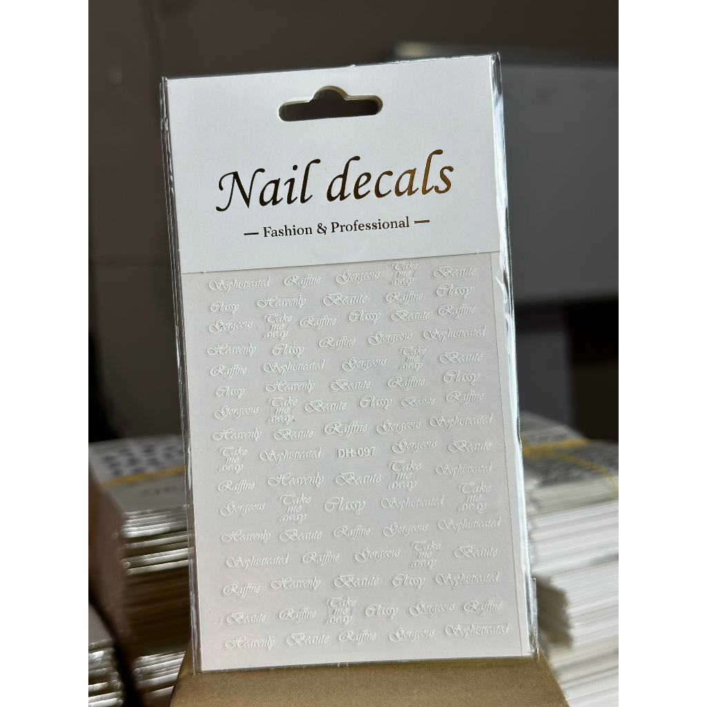 Miếng dán móng tay 3D nail sticker chủ đề họa tiết
