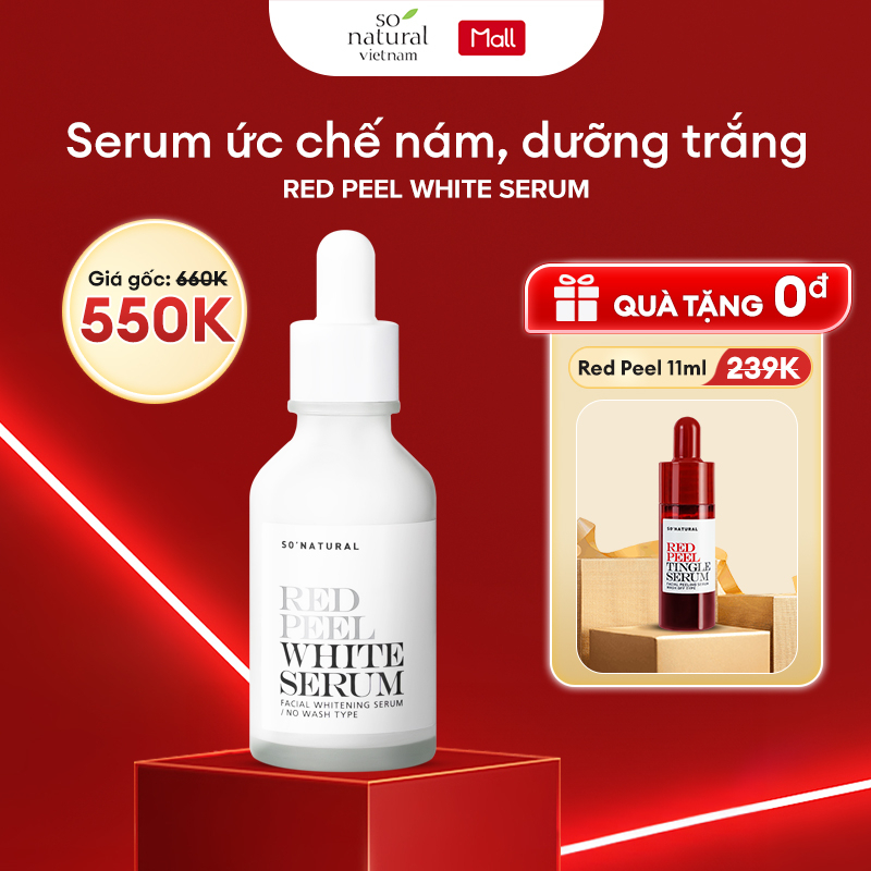 Serum ức chế nám, dưỡng trắng từ sâu bên trong Red Peel White TXA 0,5%, Niacinamide 5%