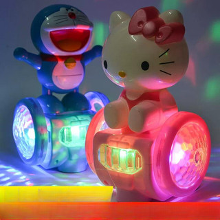 Đèn lồng trung thu cho bé hoạt hình ngộ nghĩnh có bánh xe phát ra âm thanh vui nhộn, đèn lồng đồ chơi cho bé