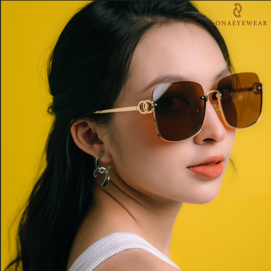 Kính râm - SONA EYEWEAR - Bản Cao Cấp  Nữ, Tròng Polycarbonate Gọng Kim Loại, Chống tia UV400
