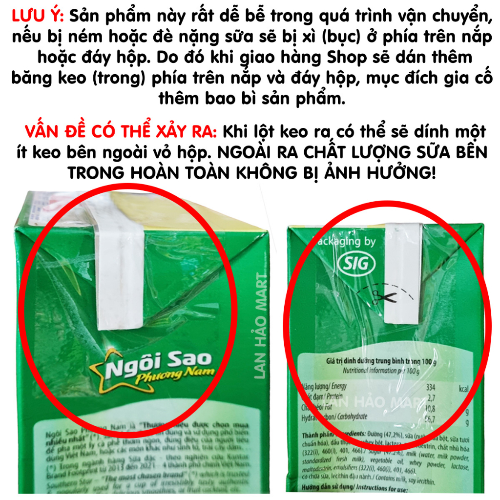 SỮA ĐẶC NGÔI SAO PHƯƠNG NAM XANH LÁ HỘP GIẤY 1.284KG