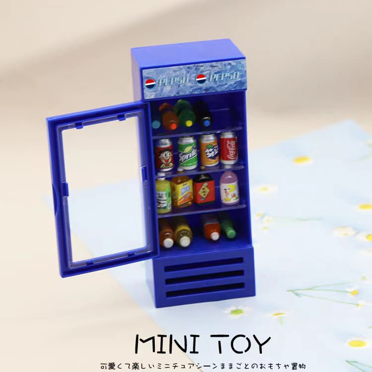 Mô hình Tủ Lạnh Mini Tỉ Lệ 1 / 12 Trang Trí Nhà Búp Bê