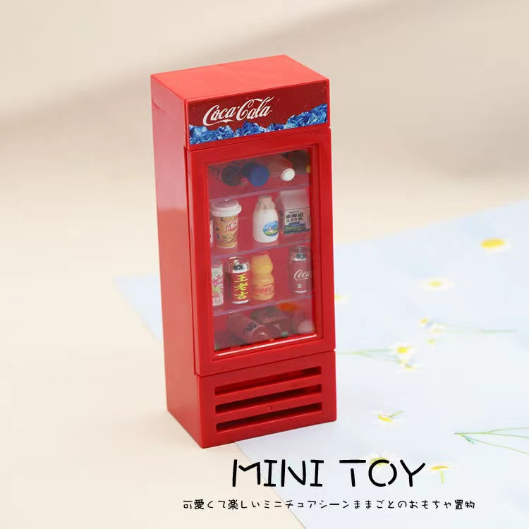 Mô hình Tủ Lạnh Mini Tỉ Lệ 1 / 12 Trang Trí Nhà Búp Bê