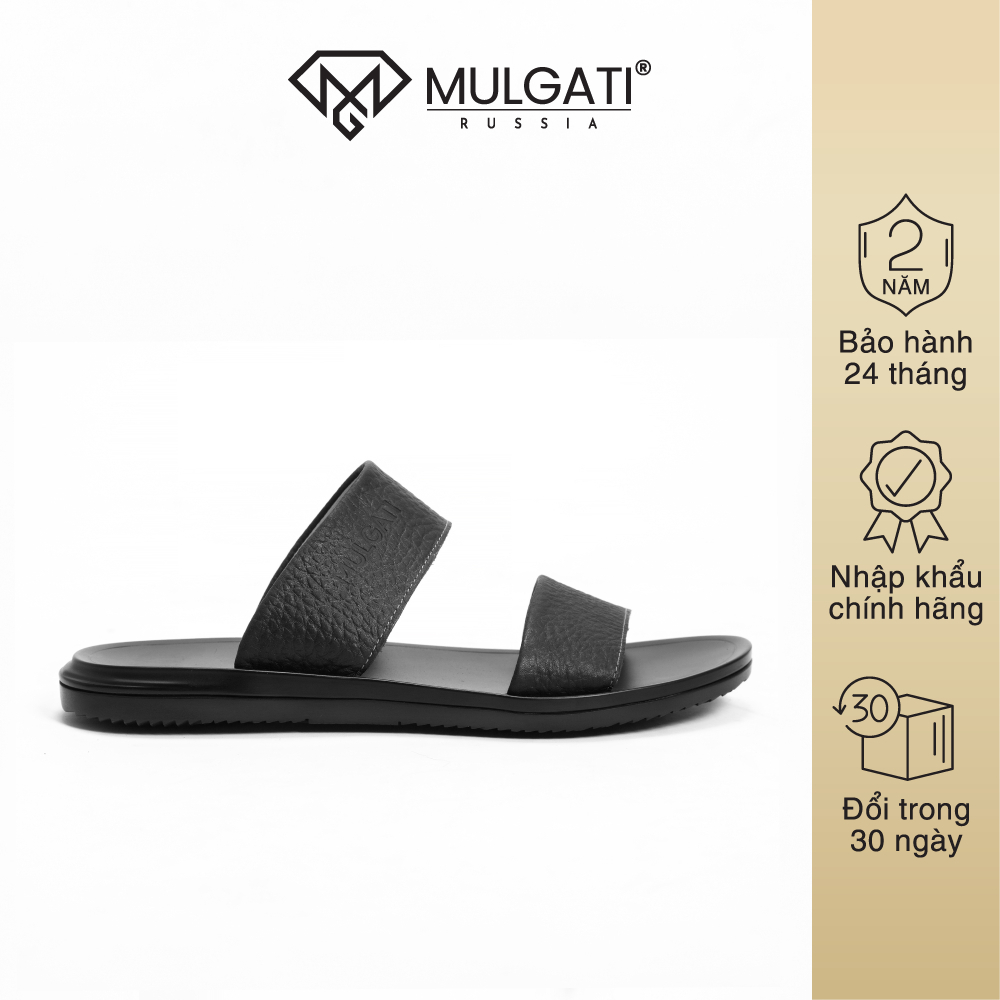 Dép da nam MULGATI quai ngang - LS0111