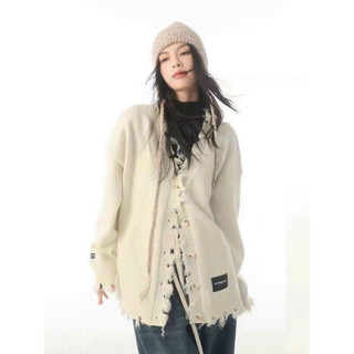 Áo khoác len cardigan dáng rộng dài hàng QC cao cấp