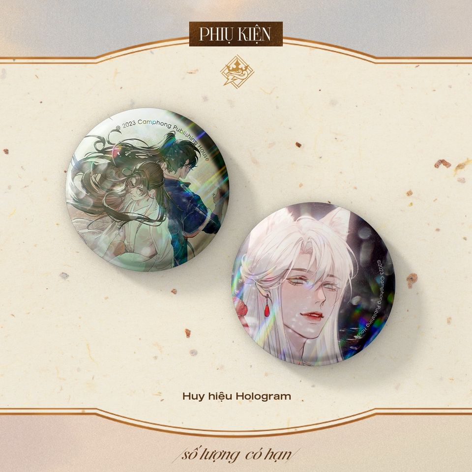 🌟 Phụ kiện huy hiệu, postcard TTT 4 | Bookstore KyoPyo