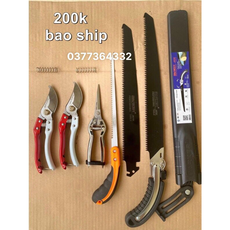 bộ dụng cụ cưa kéo dụng cụ bon sai cây cảnh làm vườn