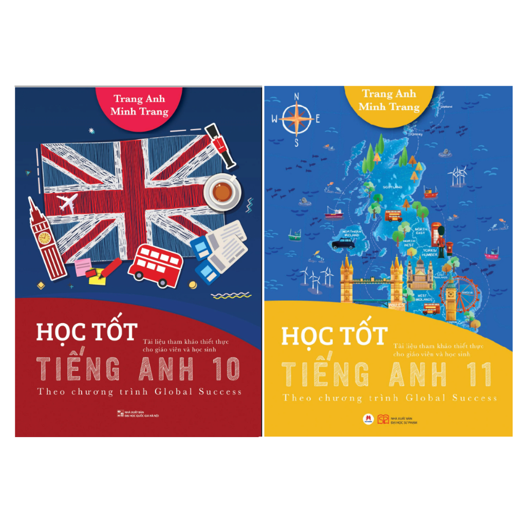 Sách - Combo 2 cuốn Học Tốt Tiếng Anh 10 + Học tốt tiếng anh 11 - Theo Chương Trình Global Success (có đáp án)