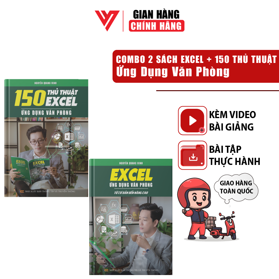 Combo 2 Sách Excel Và 150 Thủ Thuật Ứng Dụng Văn Phòng ĐÀO TẠO TIN HỌC Từ Cơ Bản Đến Nâng Cao