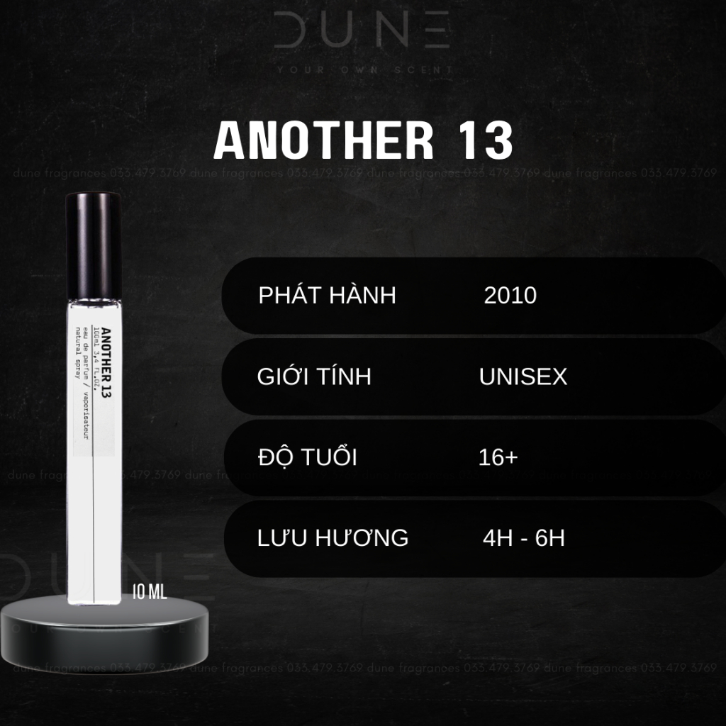 Nước hoa unisex chiết 10ml Le Labo  Another 13