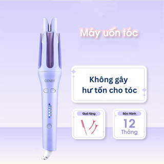 Máy uốn tóc làm xoăn tự động CENBY lớp phủ gốm sứ bảo vệ tóc khi tạo kiểu - Bảo hành 12 tháng